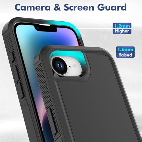 Image of Polycarbonate Full Body Case Cover Compatible with iPhone 17e | 16e (2025) (Black)