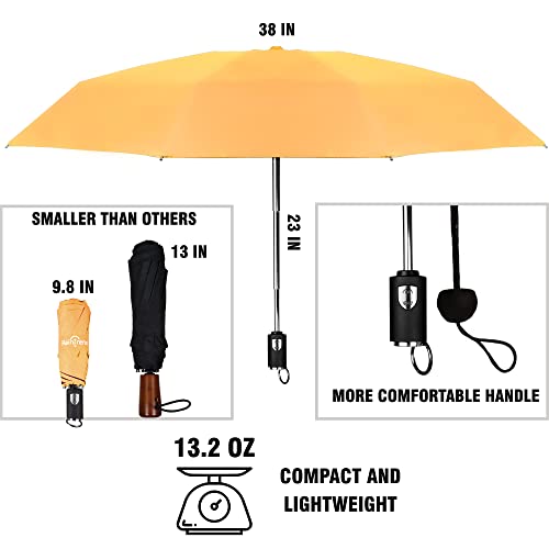 Yellow Umbrella Windproof Compact Umbrella Travel Umbrella Mini Umbrella Small Umbrella Travel Umbrella For Women Compact Small Umbrella For Backpack Umbrella Rain Umbrella Folding Umbrella Portable Umbrella Automatic Umbrella Mini Umbrella #TOP2