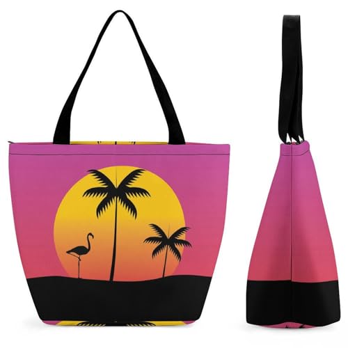 Sac à main pour femme coucher de soleil grand sac fourre-tout de voyage