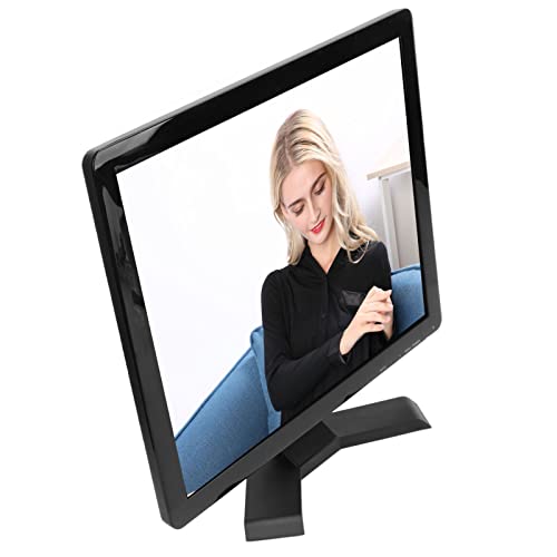 Autoteile,19-Zoll-TFT-LCD-Monitor mit Tragbarem HD-LCD-Display mit VGA-HD-Multimedia-AV-BNC-USB-DC-Eingang (EU-Stecker)