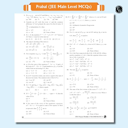 Image of PW Prayas For JEE Main & Advanced Droppers Physics, Chemistry and Mathematics Modules with Solutions Combo Set of 24 Books (2025 Edition) [Paperback] PW