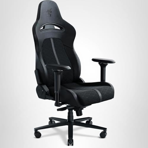 Razer Enki Gaming Chair: All-Day Comfort - Built-in Lumbar Arch - Optimized Cushion Density - Dual-Textured, Eco-Friendly Synthetic Leather - Reactive Seat Tilt & 152-Degree Recline - Black - Image 10
