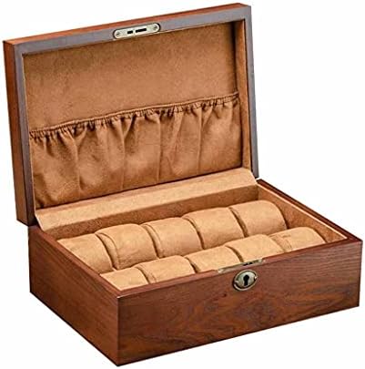 LUKEO 1pc Durable Practical Storage Box Solid Wood Watch Box Jewelry Watch Box Collection Organiser