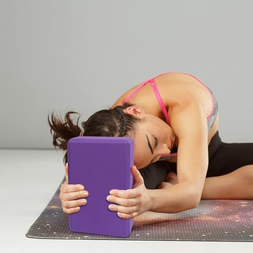 Image of BRAVIK High Density Foam Yoga Block Brick Set of 2 for Improve Strength, Aid Balance, and Flexibility /Yoga Blocks Yoga Brick
