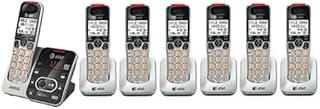 AT&T CRL32102 Cordless Phone and 6 CRL30102 Handsets