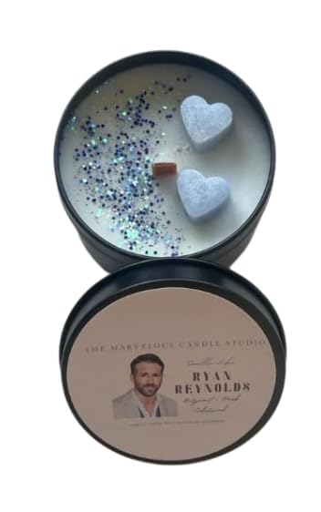 Smells Like Ryan Reynolds Vegan Candles | Pop Culture Gifts | Celebrity Candles | Birthday Gift Ideas | Funny Novelty Gift (4oz Candle)