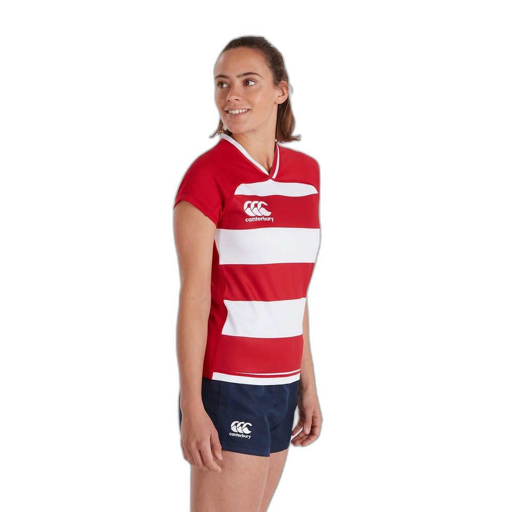 Canterbury Damen Vapodri Evader Hooped Rugby Trikot