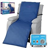kekoy Alternating Pressure Mattress for Bed Sores, for Recliner Chair | Quiet Pump & Waterproof Cover Included | Ideal for Elderly, Disabled, Post-Op Recovery, Light blue