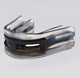 Brain Pad Youth LoPro Double Laminated Mouthguard with Strap/Strapless Combo (Black/Clear)