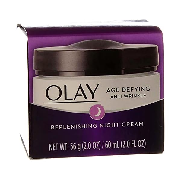 Olay-Age-Defying-Night-Cream-Anti-Wrinkle-Replenish-2-Ounce-Jar-60ml-3-Pack Olay Anti Wrnkle Nght Crm Size 2z Olay Age Defying Anti Wrinkle Night Cream 2z