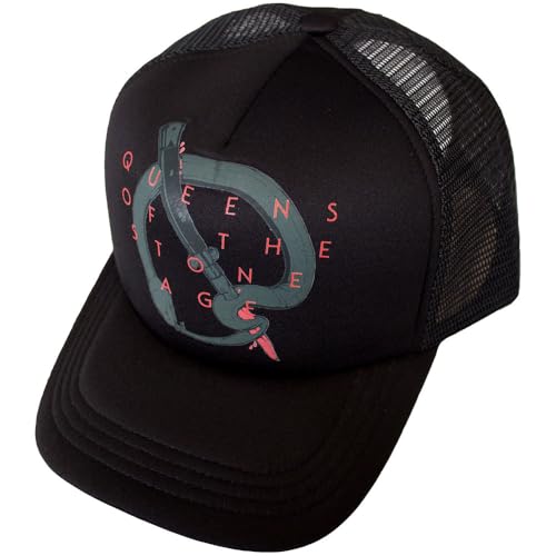 Casquette trucker Queens of The Stone Age Q Emblem chapeau de baseball ajustable noir
