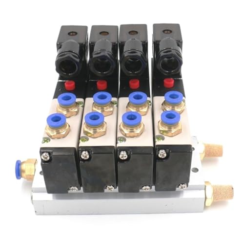 Électrovanne pneumatique 4V210-08 AC110V avec raccords 12mm - 4