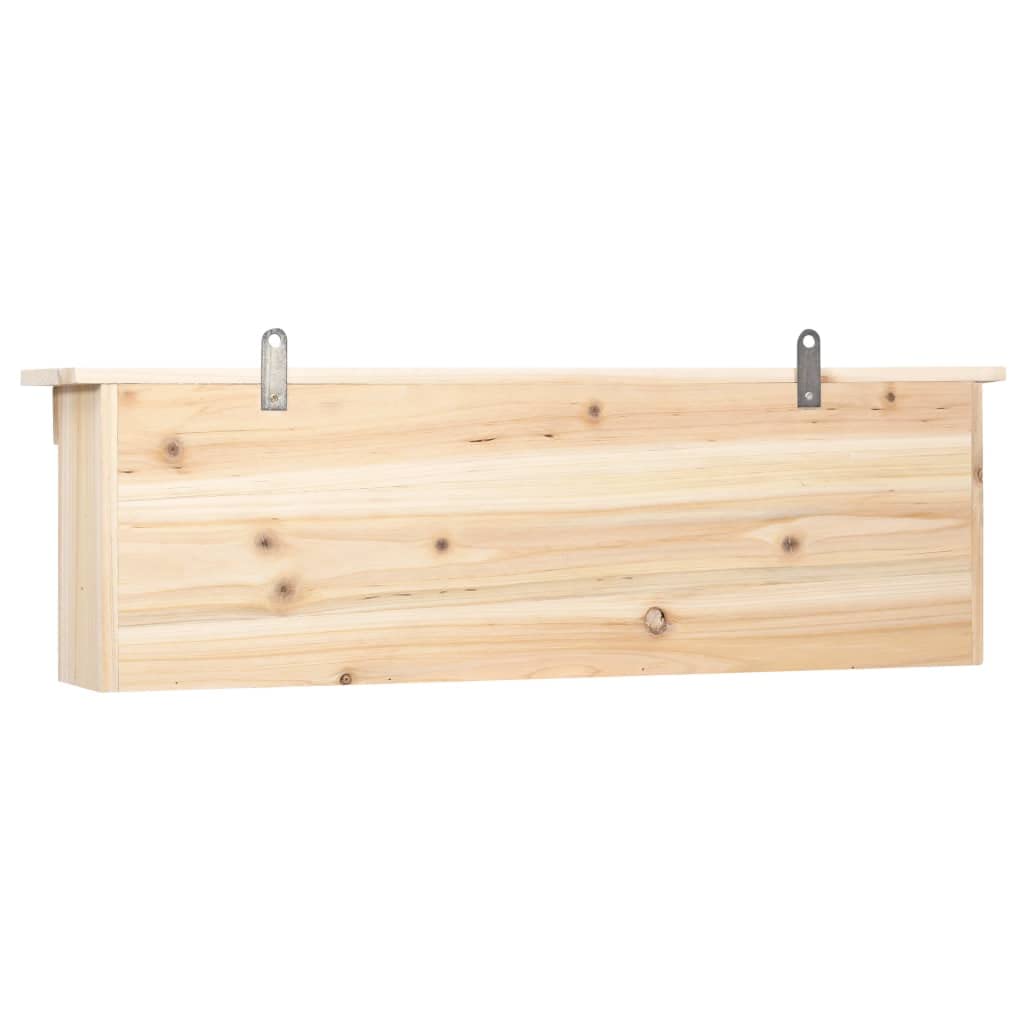 Casa para gorriones con 5 compartimentos de madera de abeto, 68 x 15 x 21 cm, con puertas extraíbles, resistente a la intemperie, para jardín, balcón, terraza, nido y comedero para carboneros
