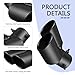 winterrock Dual Exhaust Tips, Stainless Steel Car Muffler Exhausts with Bolt, 2.48
