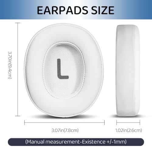 Image of GEVO Earpads for Tune 770NC /760NC (Not Fit Live Series) Headset | Ear Cushions for Tune 700BT /710BT /720BT /750BT /750BTNC /760NC /770NC | Protein leather | Original-Fit Design |White