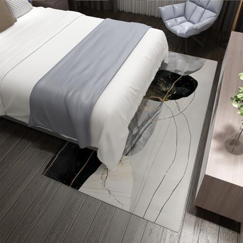 Tapis géométrique abstrait pour salon moderne rétro lavable 160x230cm - 5