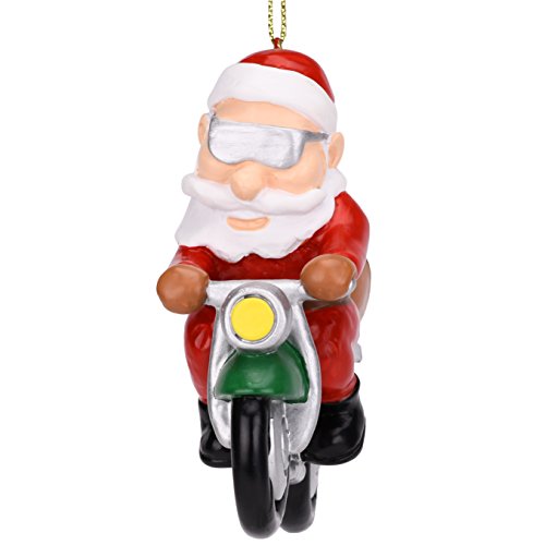 Tree Buddees Biker Santa Claus Motorcycle Christmas Tree Ornament #TOP1