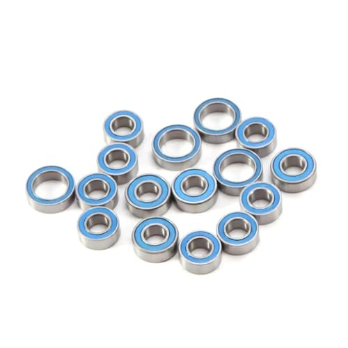 Rc Toys Parts For Tamiya For TT-02 TT-02D 1/10 16PCS Rubber Sealed Ball Bearing Kit RC Car Upgrades Modifications Parts Accessories