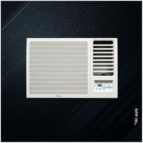 Hitachi 1.5 Ton 3 Star Window AC (100% Copper, Dust Filter, Kaze Plus, R32 - RAW318HHDO, White)