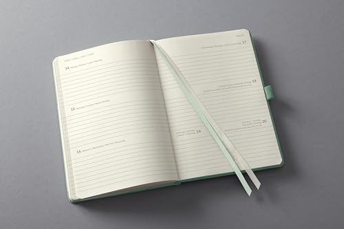 SIGEL C2573 Conceptum Weekly Planner 2025, Approx. A6, Green, hardcover, 2 Pages = 1 Week, 176 Pages, ca. A6 - Image 3