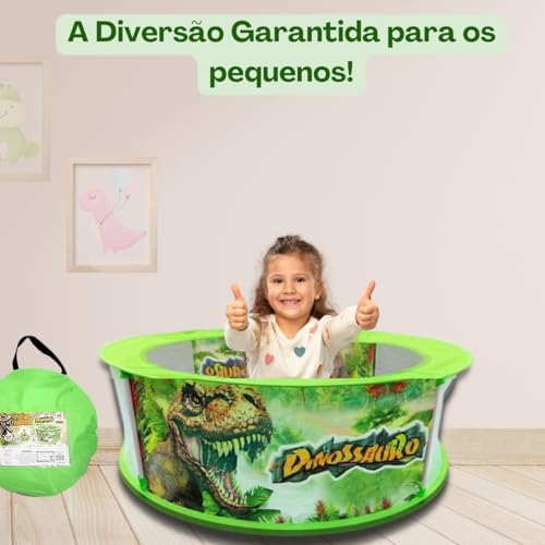 Piscina Dinossauro De Bolinha Infantil Dobrável Menino Menina