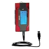 Classic Straight USB Cable for The iRiver T30 with Power Hot Sync and Charge Capabilities - Gomadic Brand w/TipExchange Technology