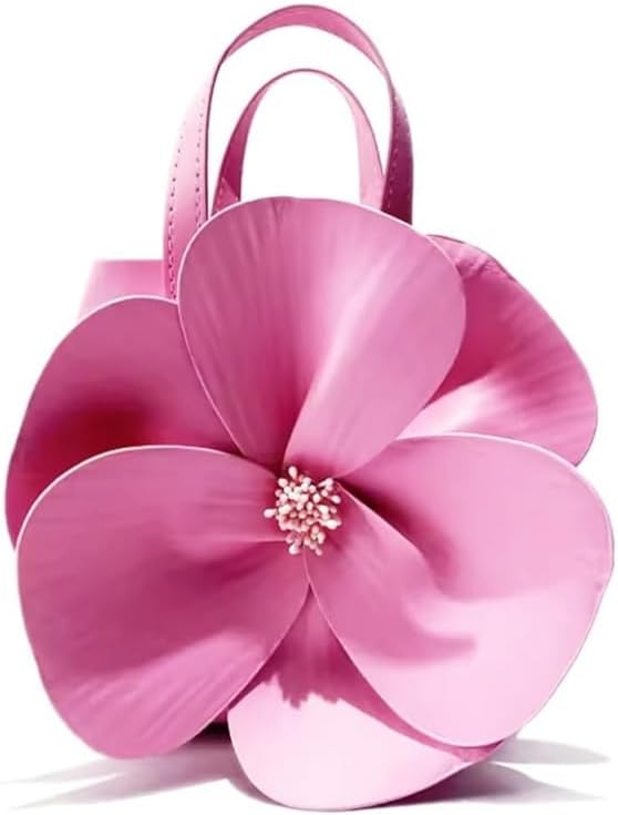 Flower Evening Clutch Purse for Women PU Leather Wedding Party Evening Handbag with Chain (White)