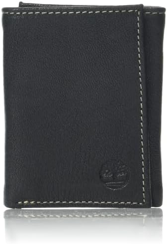 Timberland Men's Genuine Leather RFID Blocking Trifold Security Wallet