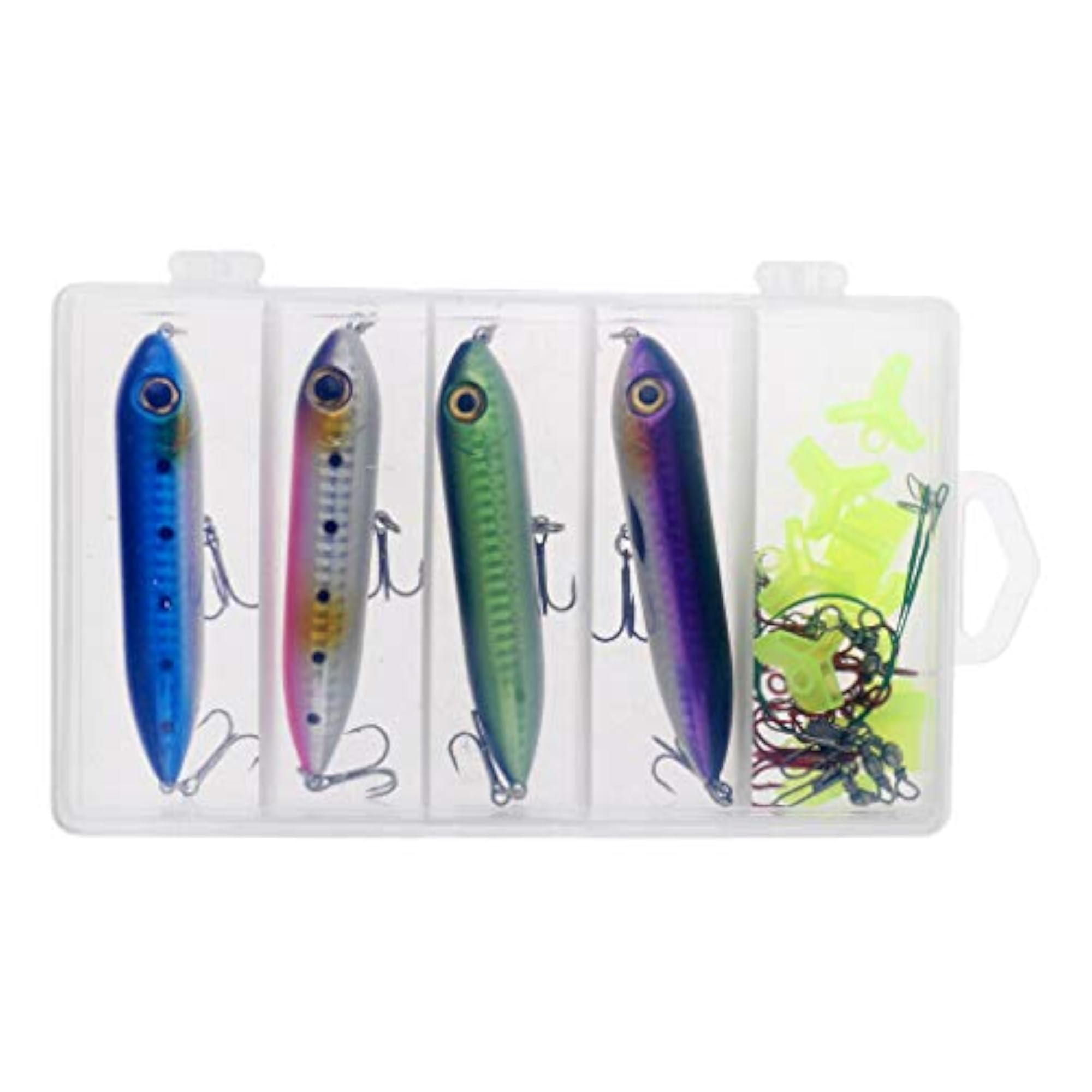 27Pcs Floating Pencil Lures Hard Baits Fishing Accessories