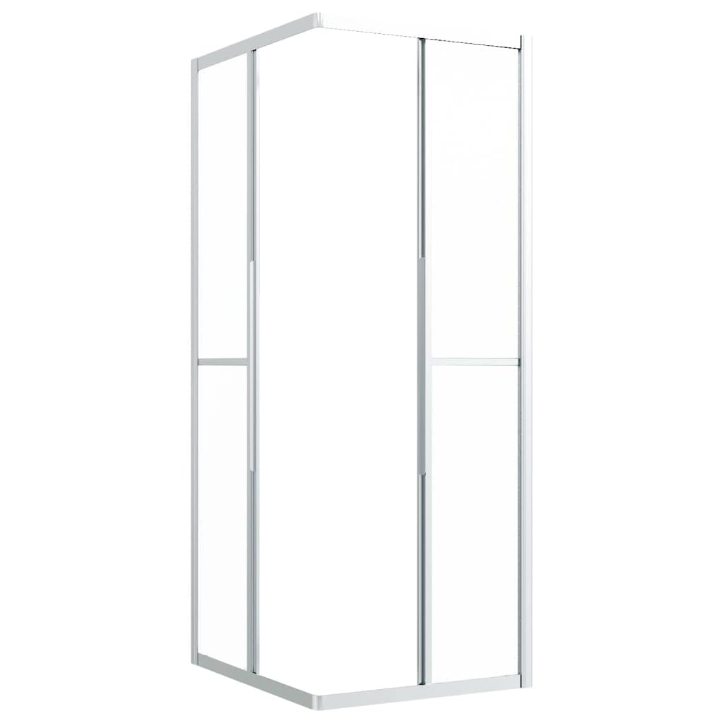 Kabina prysznicowa ESG matowa 90 x 70 x 180 cm do łazienki z ramą aluminiową i szkłem bezpiecznym, zajmuje mało miejsca montaż narożny, ciche rolki, ochrona przed rozpryskiwaniem, uszczelki