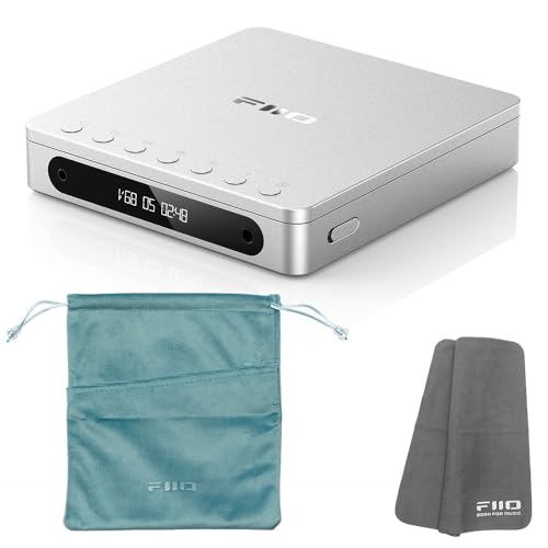 Amazon.co.jp: FIIO ポータブル CDプレーヤー DM13BT シルバー + 専用