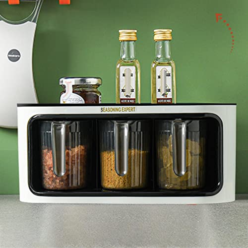 Spice Containers Perfuração Grátis | 2/3 Grades Garrafas de Tempero Recipiente de Especiarias | Reci