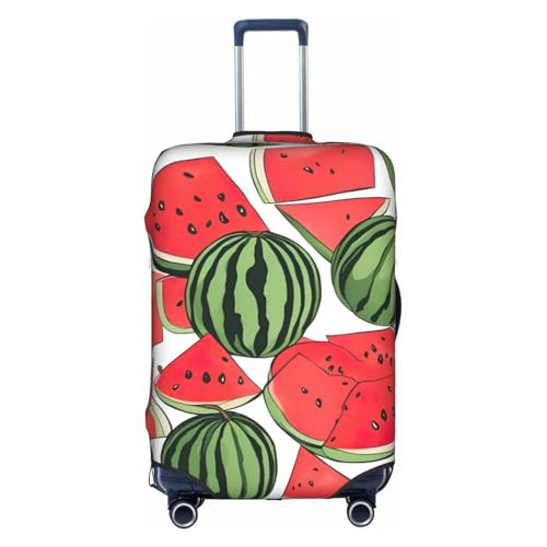 Red Watermelon Tsa Approved Luggage Cover For 18-32 Inch Suitcases Scratch-Resistant Stretch Luggage Cover