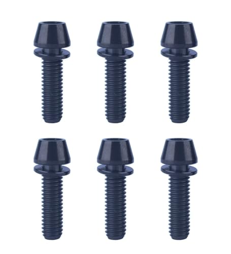 Vamuoefl Titanium Bolt M5X16 18 20Mm Allen Hex Tapered Head With Washer For Mtb Road Bicycle Parts Bike Stem Screw 6Pcs cover
