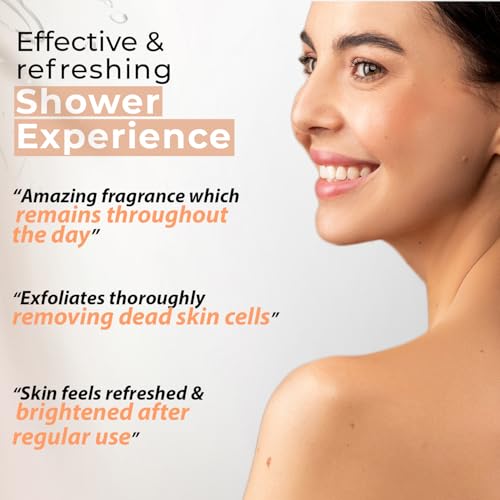 Image of Kaya Vitamin C Infinity Glow Shower Gel | Dermatologist-Developed with 22 Years of Expertise | Brightening & Antioxidant Body Wash with Ascomate-C & Cellulose Beads | Radiant Glow, Gentle Daily Cleanse | For All Skin Types | 240 ml