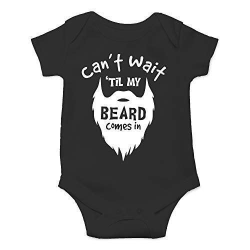 Image of Can't Wait Til My Beard - Baby Clothes - Funny Newborn Bodysuit Outfits for Boys