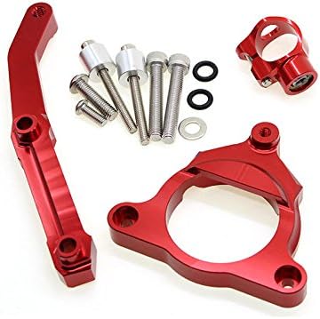 FXCNC Racing Motorcycle CNC Steering Damper Stabilizer Buffer Mounting Bracket Kit Compatible with Z800 2013-2015