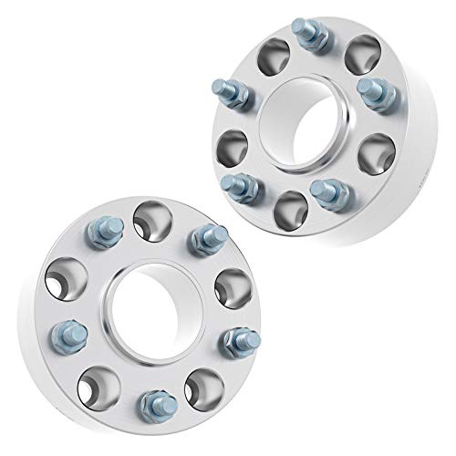 Rocktrix 1.5 Inch Hubcentric 5X5 To 5X5 Wheel Spacers (71.5Mm Bore, 1/2X20 Studs) Compatible With Jeep 99-10 Grand Cherokee Wj Wk, 07-18 Wrangler Jk Jku, 06-10 Commander Xk - Silver 38Mm 5X127 4Pcs #TOP6