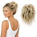 PRETTYSHOP Hairpiece Hair Rubber Scrunchie Scrunchy Updos VOLUMINOUS Wavy Messy Bun blonde mix # 28T613 G11F