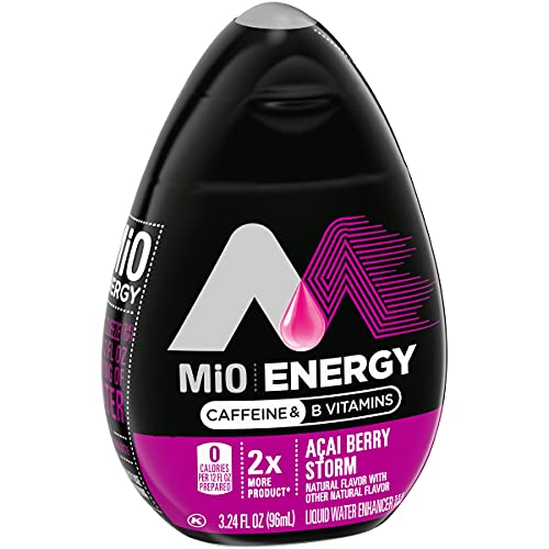 Image of MiO Energy Acai Berry Storm Naturally Flavored Liquid Water Enhancer, 3.24 Fl Oz (Pack of 8)