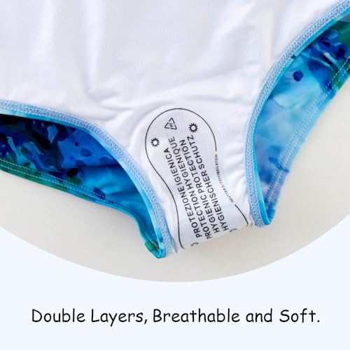 Image of Belovance Girls Swimsuit One Piece Swimwear Adjustable Straps Back Cutout Athletic Sport Kids Tween Bathing Suit 5-14 Years