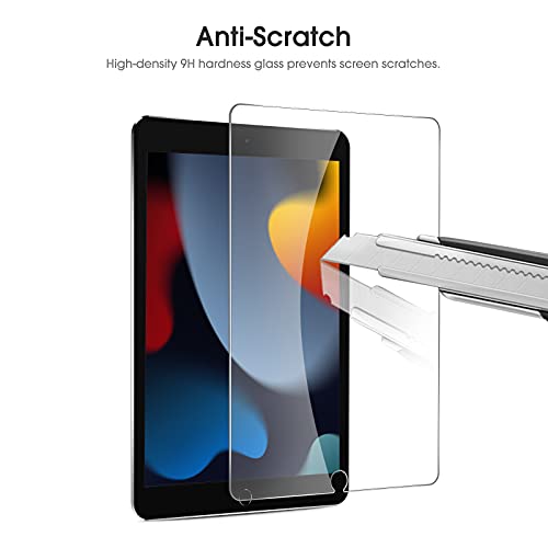 Image of OMOTON [3 Pack] Screen Protector Compatible with iPad 10.2 Inch - Tempered Glass Screen Protector