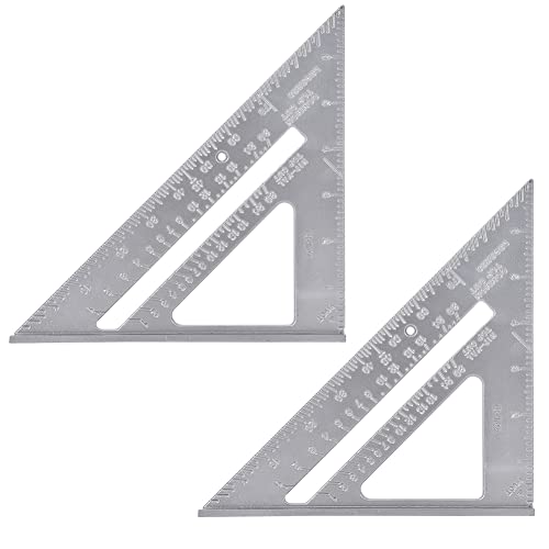 Regla Triangular de Aluminio con Transportador 7 pulgadas miniatura 3