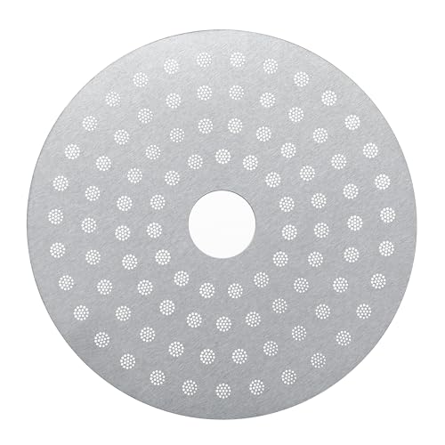Normcore 58.5mm Espresso Puck Screen with Round Hole, Ultra-Slim 0.8mm Thickness Coffee Filter, 316 Stainless Steel Reusable Coffee Ground Filter Suitable for La Marzocco/Gaggia