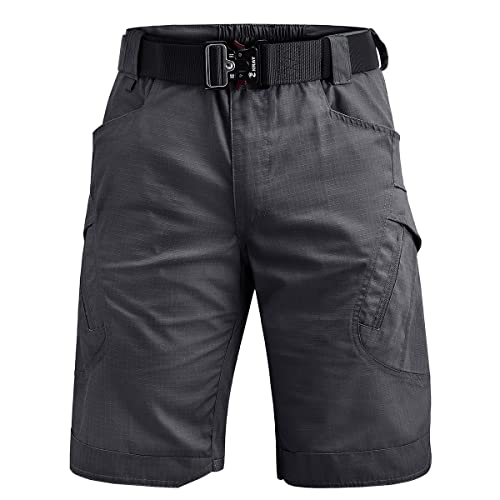 Image of Tactical Workout Shorts for Men Outdoor Casual Quick Dry Hiking Cargo Shorts with Multi Pockets 28-46 (No Belt)
