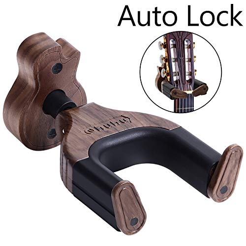 Guitar Wall Mount Hanger Auto Lock, Ohuhu Guitar Hanger Wall Hook Holder St
