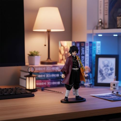 Image of Offo Giyu Tomioka Action Figure Limited Edition, Demon Slayer Anime PVC Collectible Showpiece for Car Dashboard, Home & Office Decor, Premium Gift for Fans & Collectors