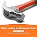 8oz Straight Rip Fiberglass General Purpose Claw Hammer, with Smooth Face & Non-slip Grip
