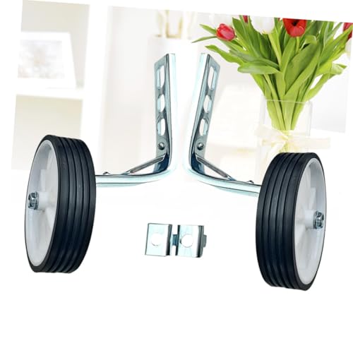 Ruedas de Entrenamiento para Bicicleta Blancas, Estabilizadores Metálicos con Soporte de Brazo para Mayor Estabilidad y Ajuste Seguro, Fáciles de Montar miniatura 4