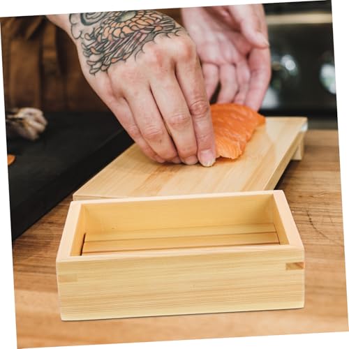 Plato Japonés Versátil de Sushi de Madera Grande miniatura 3